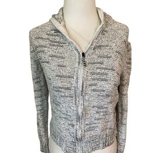 St.John Sport wool blend zip up sweater